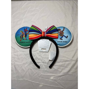 Disney Coco Alebrije Dante Miguel Multicolor Minnie Ears Headband NWT